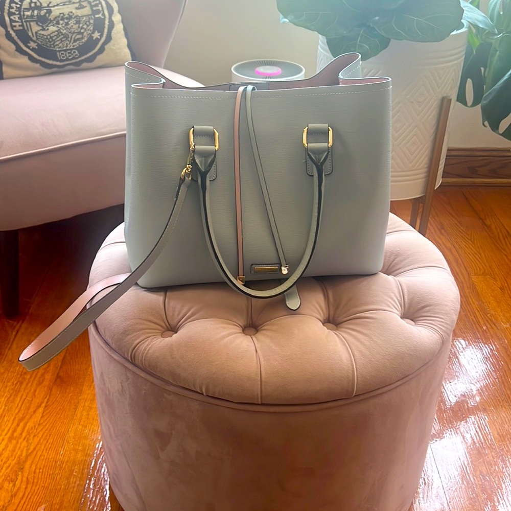 Baby blue satchel